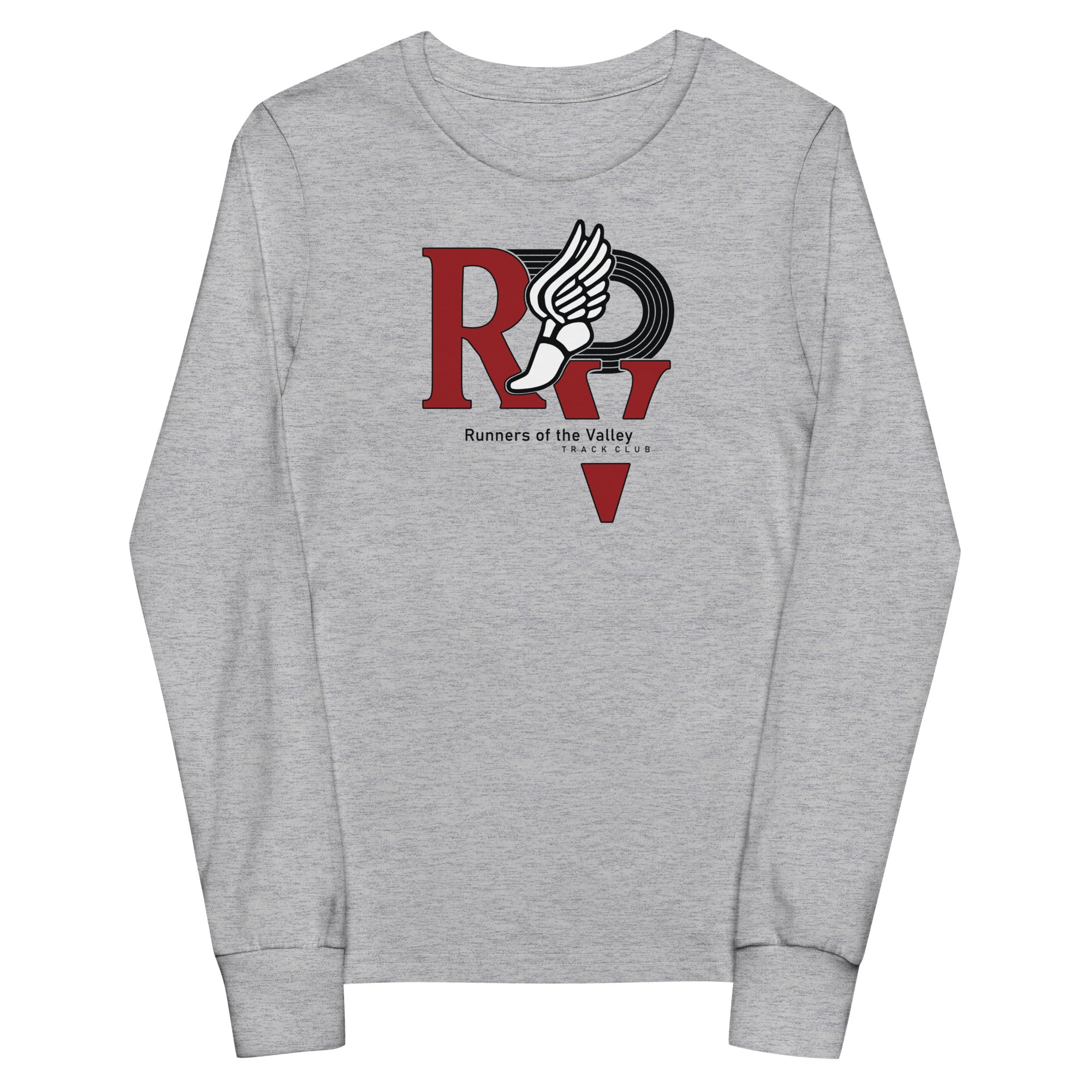 Runners of the Valley Grey Youth long sleeve tee