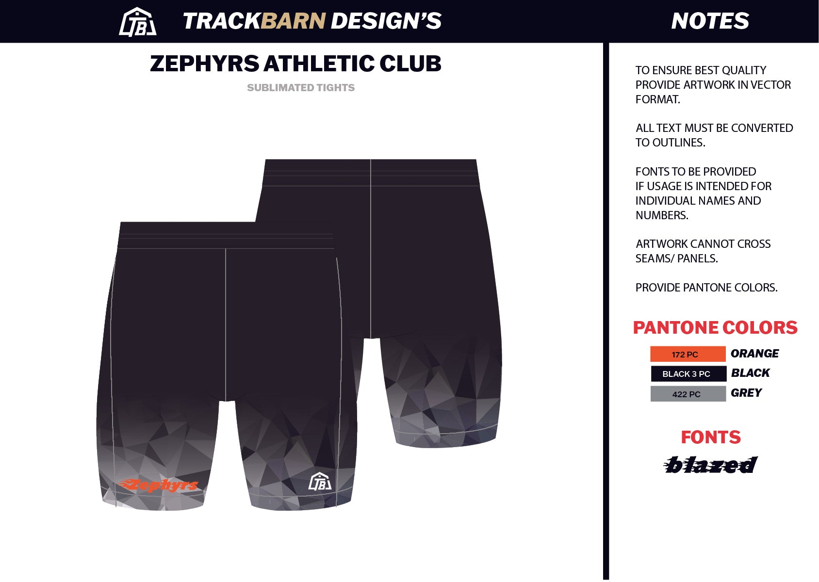 Zephyrs - TC - Mens Short Running Tight - TrackBarn