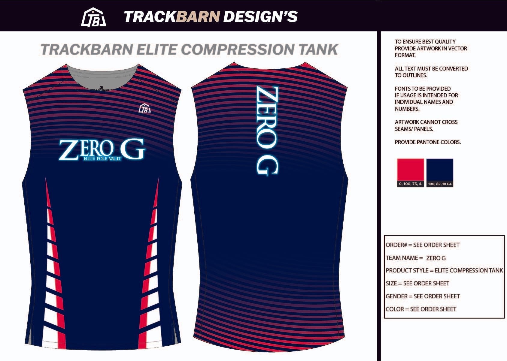 Zero - G - Mens Track Compression Tank - TrackBarn