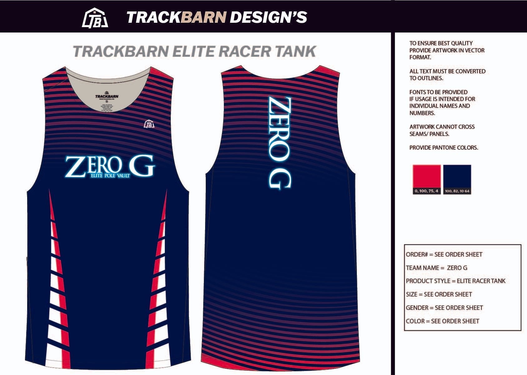 Zero - G - Mens Track Singlet - TrackBarn