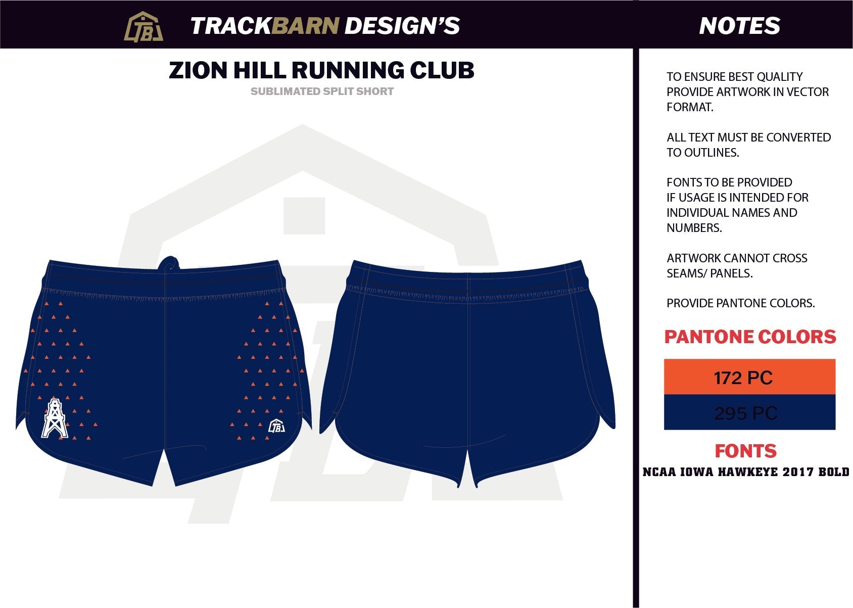 Zion - Hill - Mens Split Track Short - TrackBarn