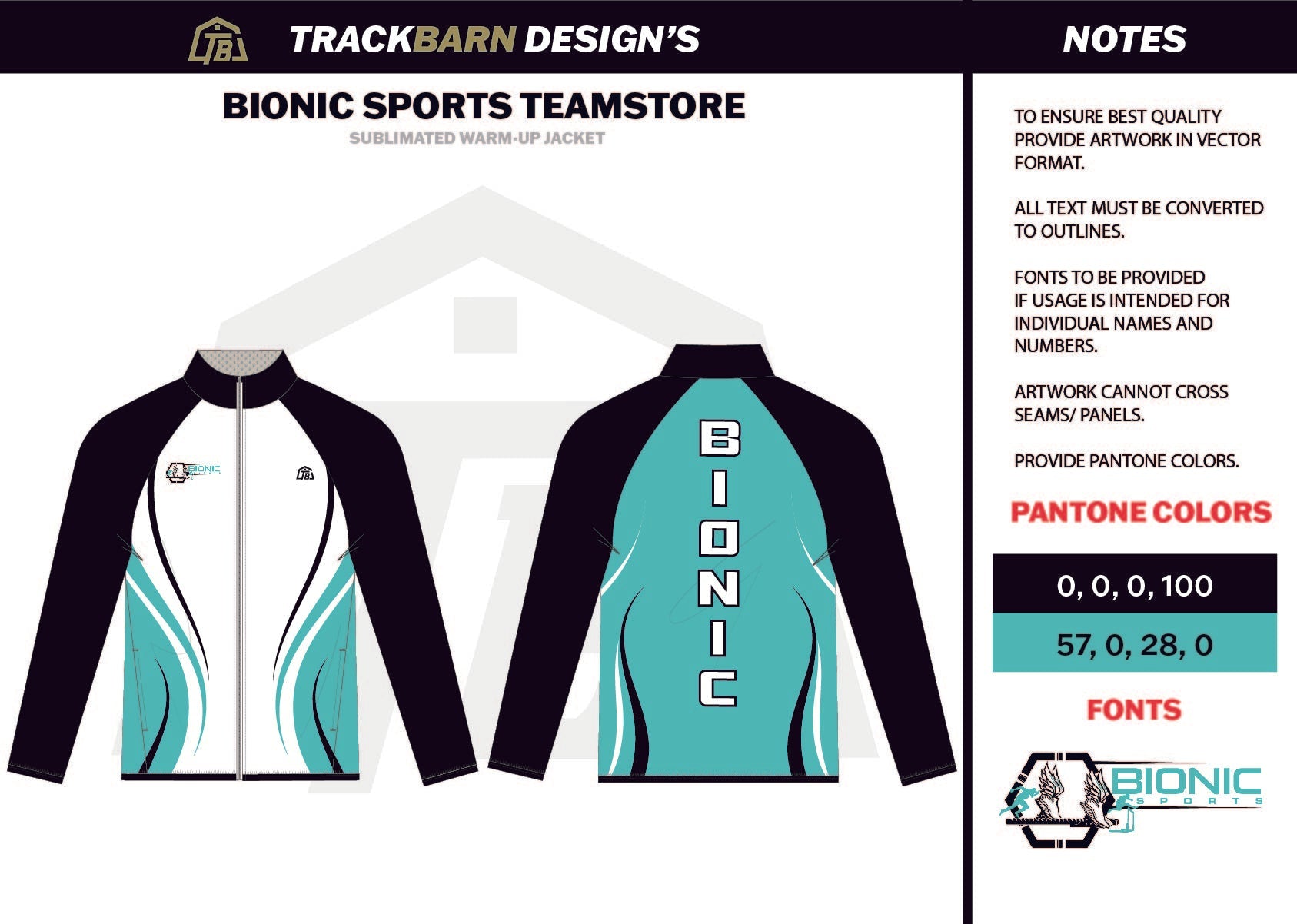 Bionic-Sports- Mens Full Zip Jacket