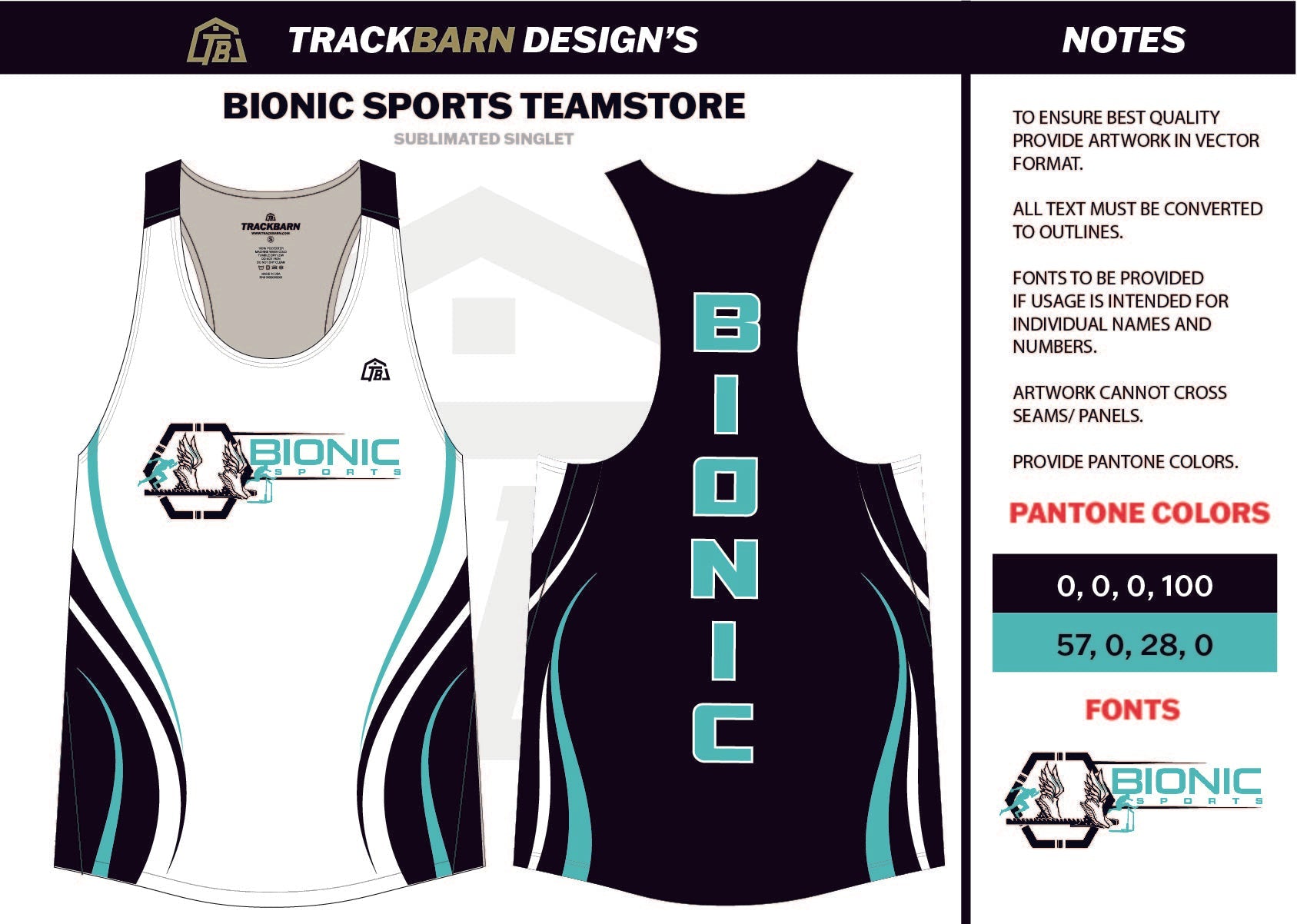Bionic-Sports- Womens Track Singlet