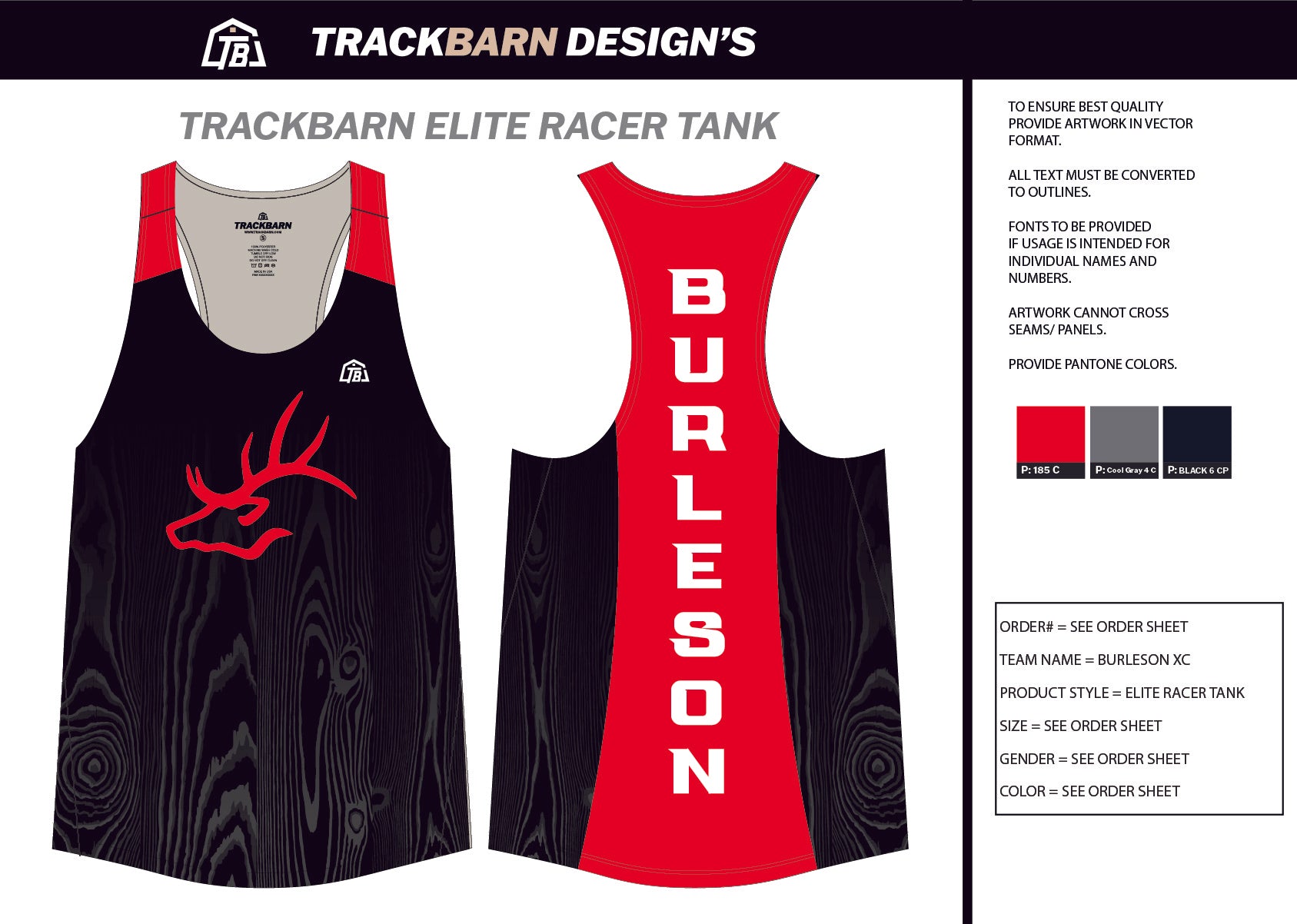 Burleson-- Youth Track Singlet