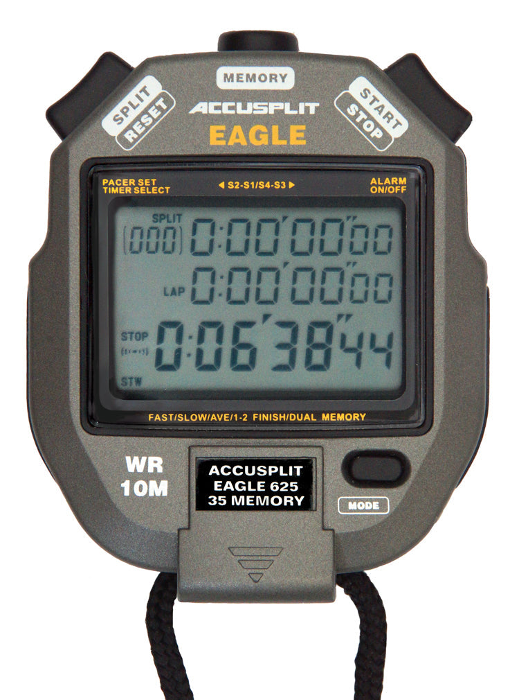 ACCUSPLIT AE625M35 (30) Memory Stopwatch with Large 3 Line Display