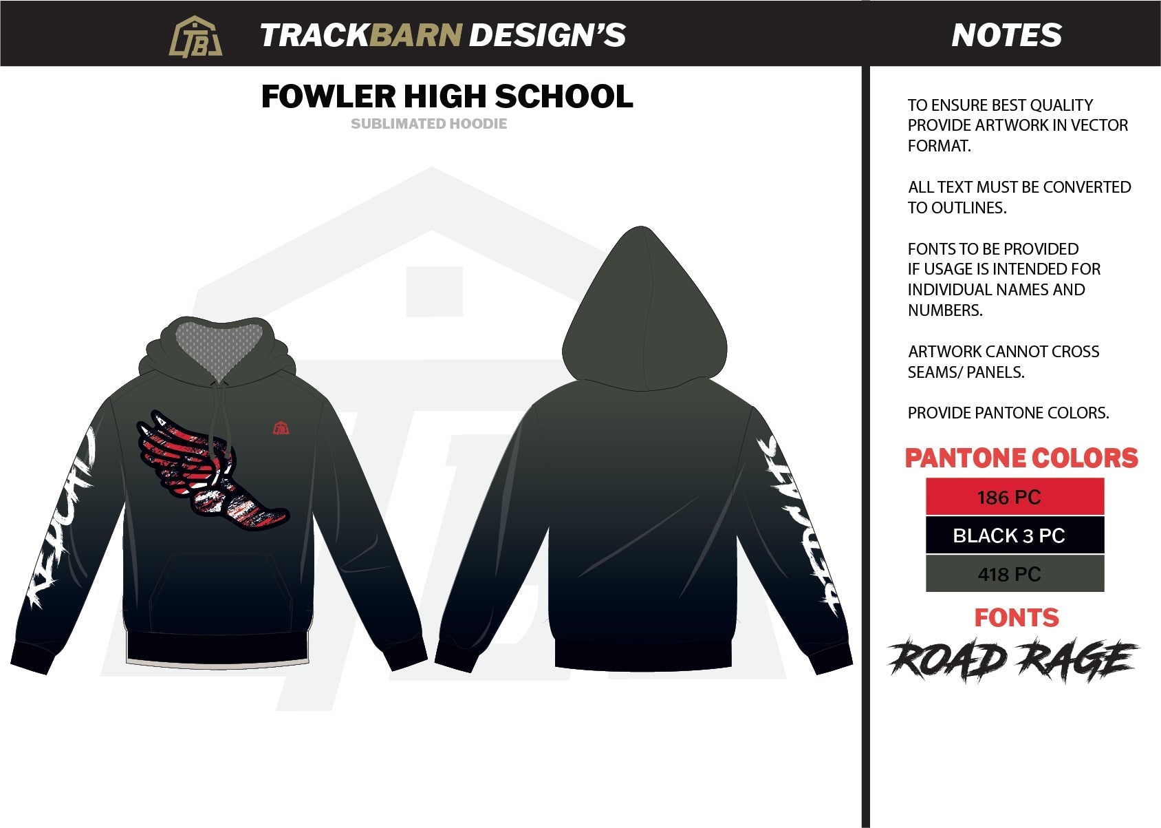 Fowler-High-School Youth Pullover Hoodie