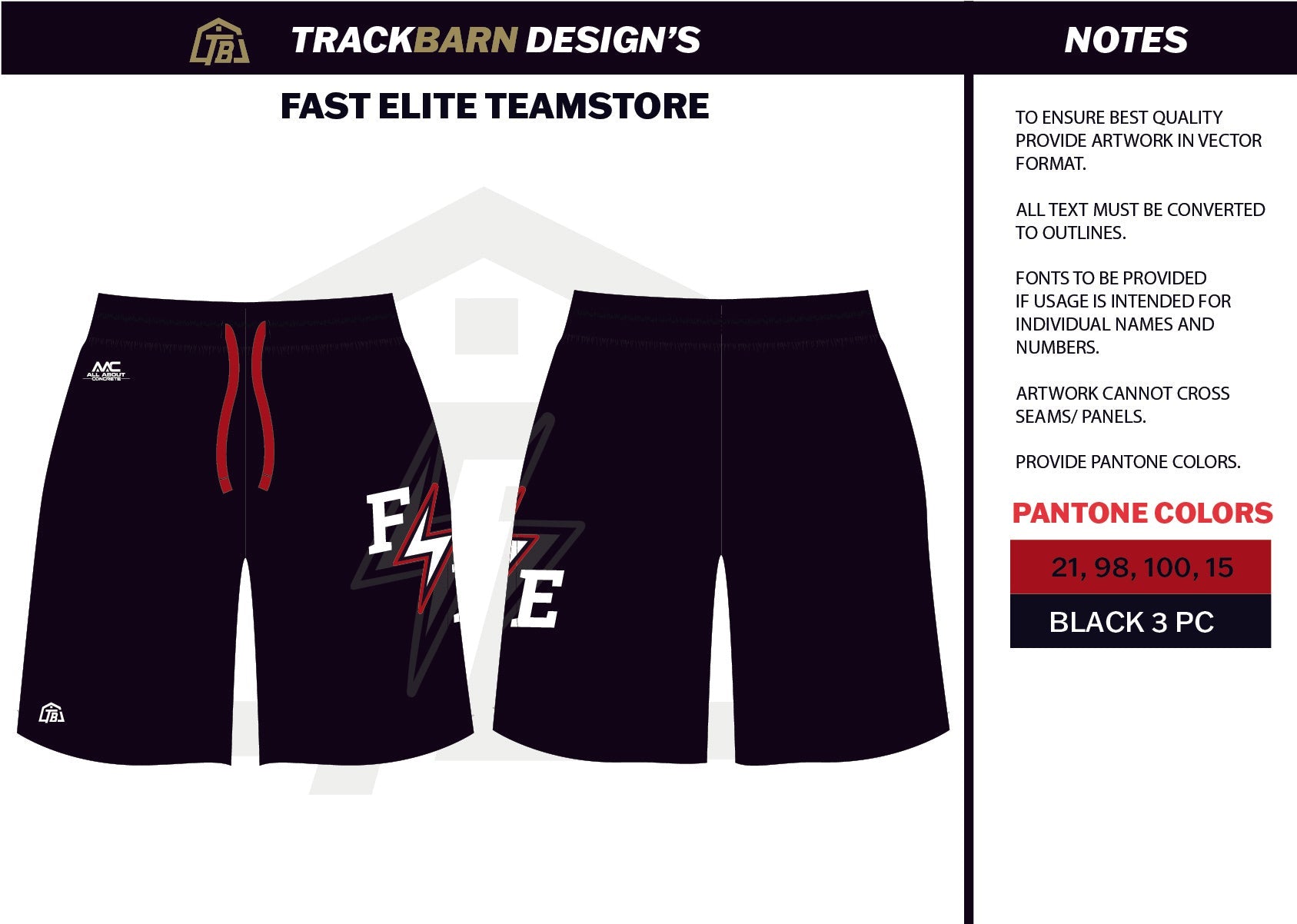 Fast-Elite- Mens Knit Shorts 9"