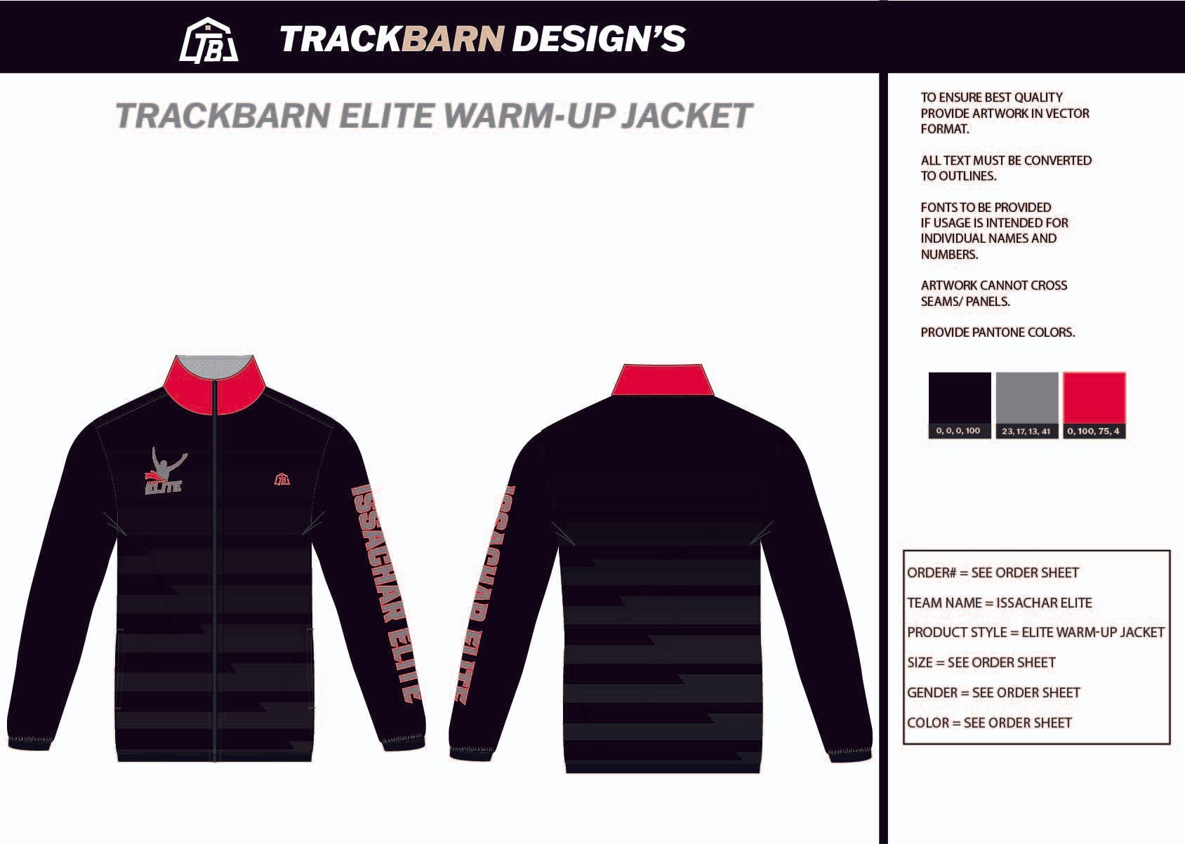 IssaChar-Elite- Mens Full Zip Jacket
