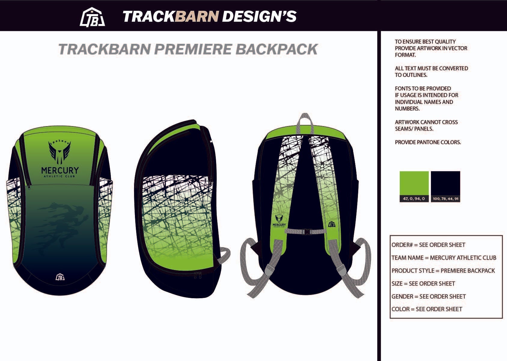 Mercury-Athletic-Club Backpack
