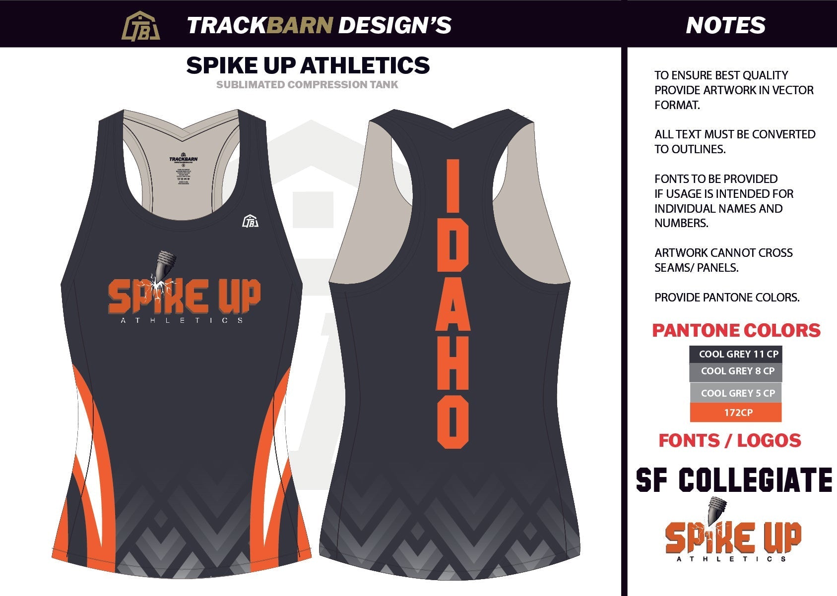 Spike-Up-Athletics Womens Compression Tank