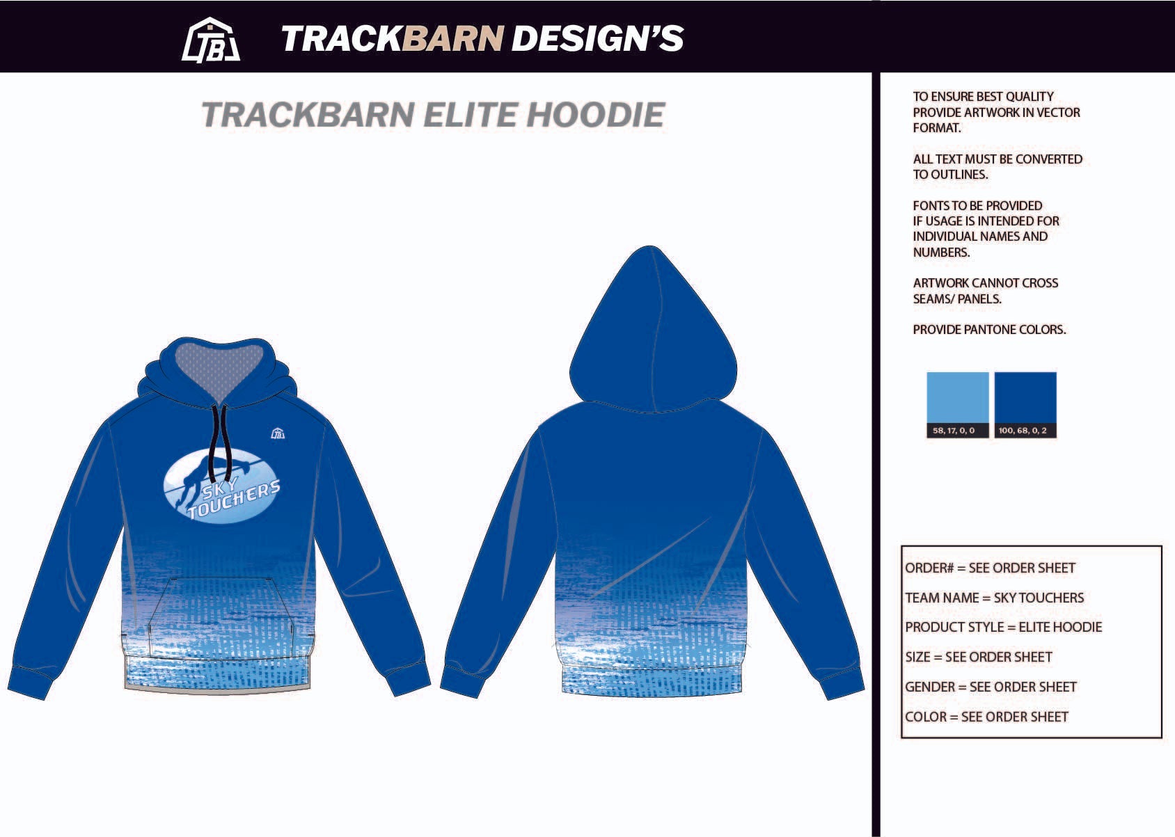 Sky-Touchers- Womens Pullover Hoodie