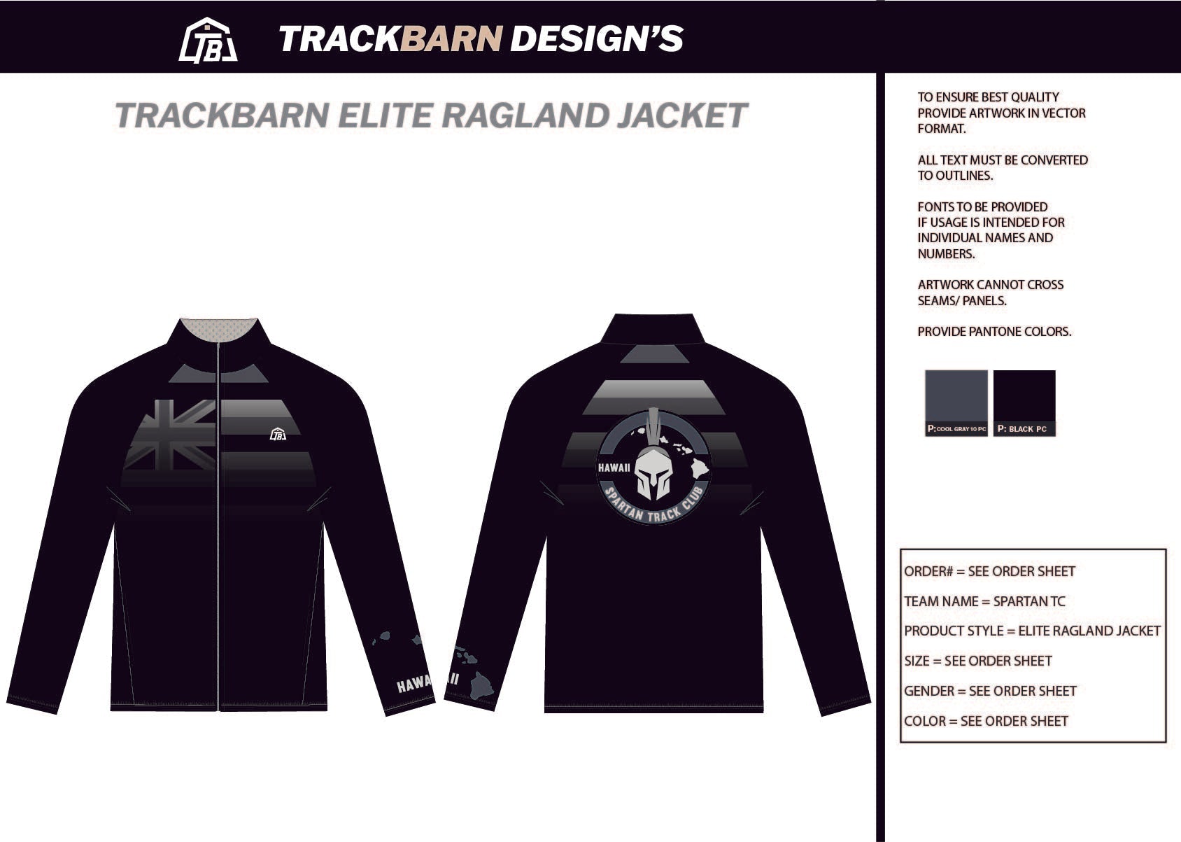 Spartan-TC- Mens Full Zip Jacket