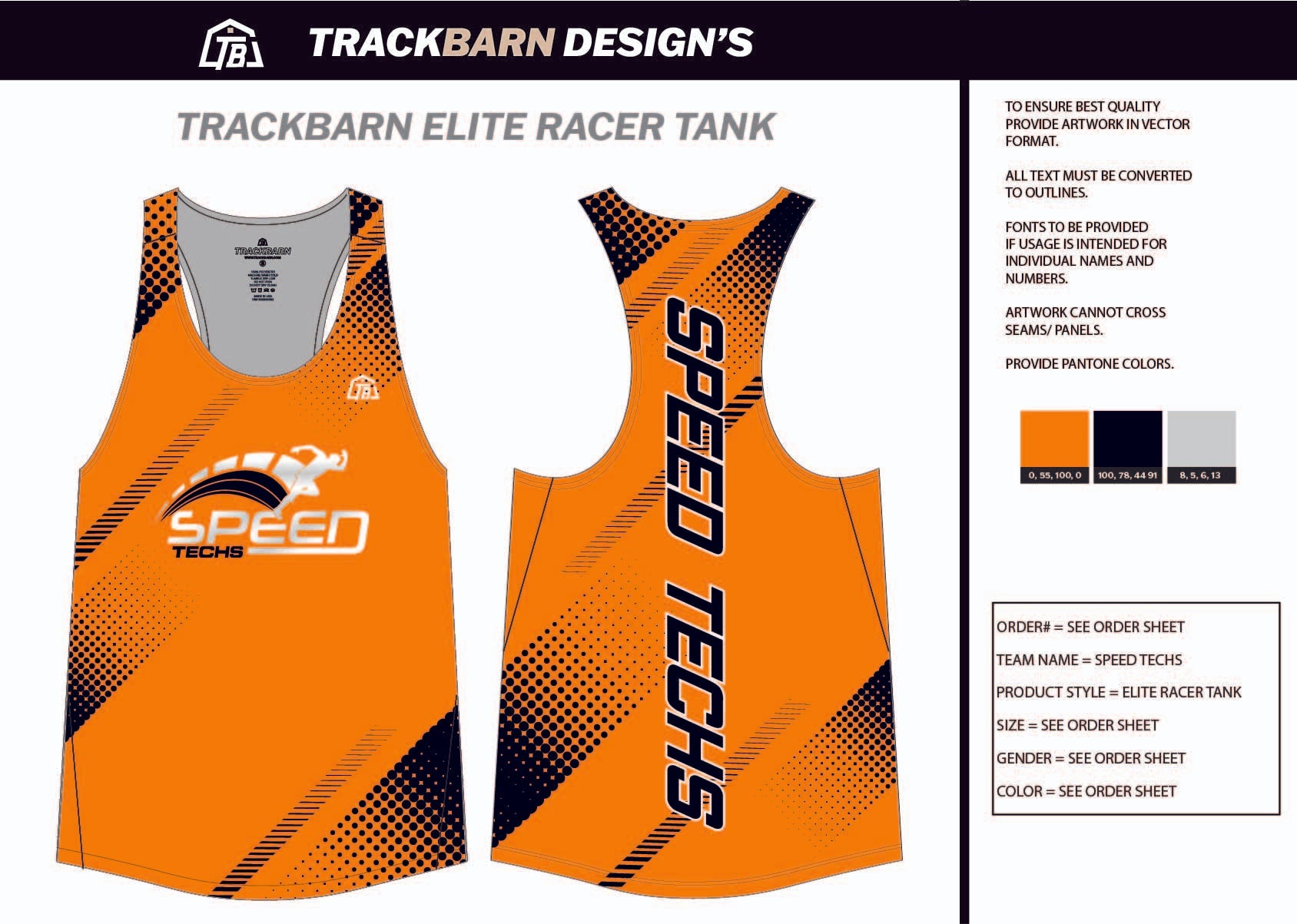 Speed-Techs- Youth Track Singlet