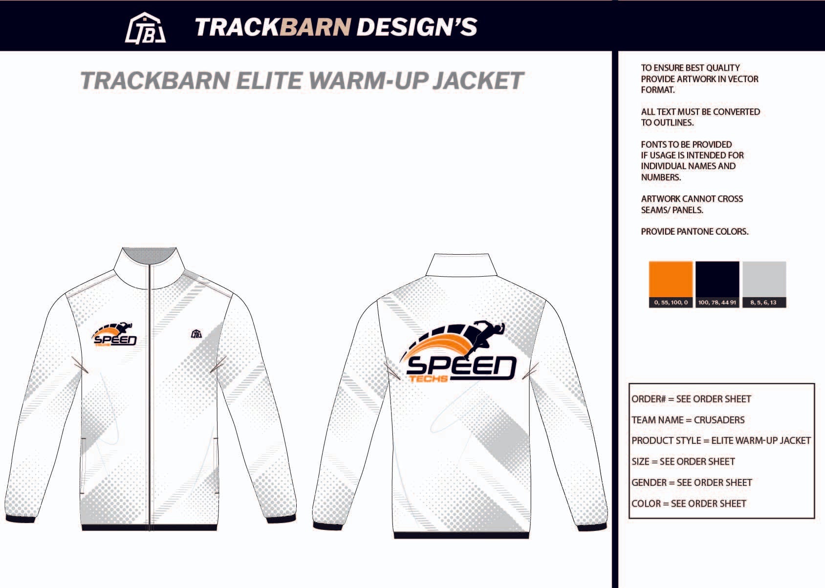 Speed-Techs- Mens Full Zip Jacket