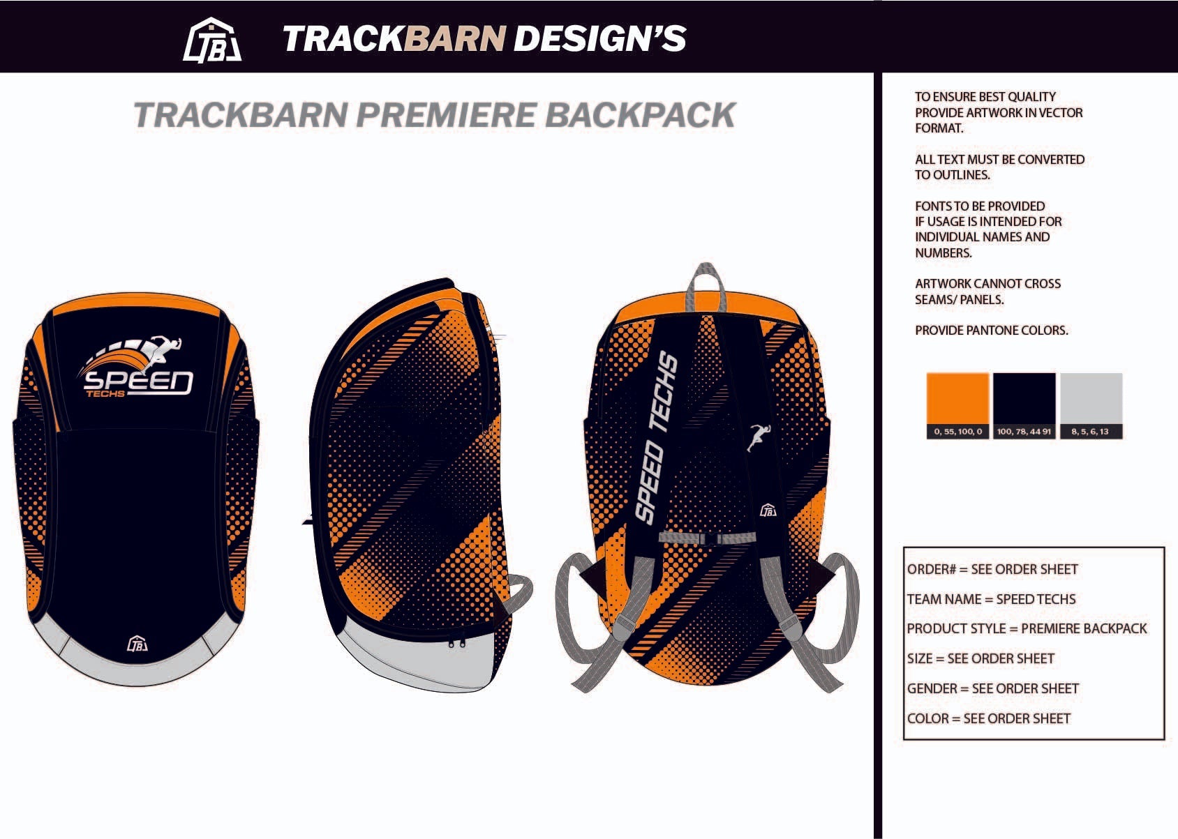 Speed-Techs- Backpack