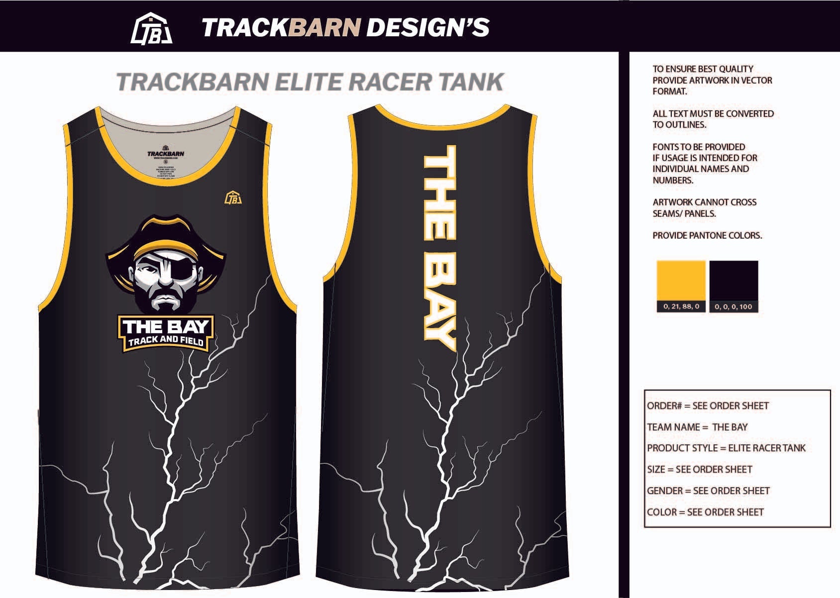 The-Bay- Womens Track Singlet