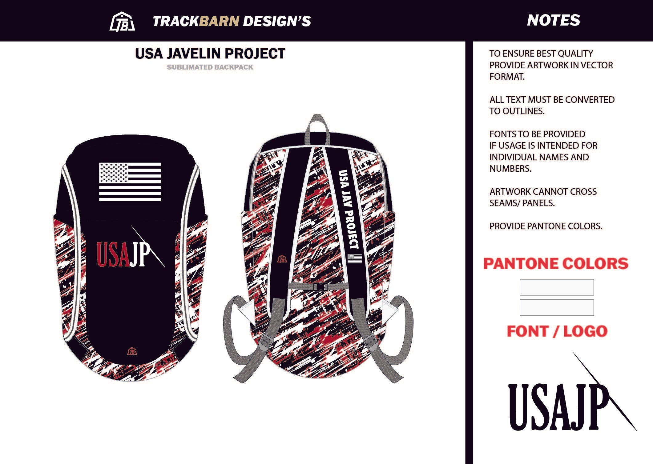USA-Javeline-Project Backpack